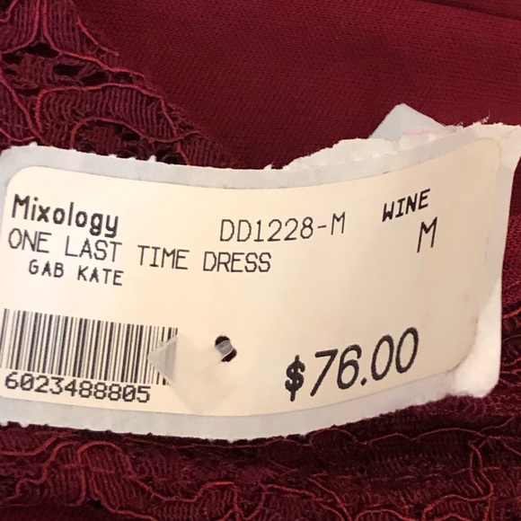 Gab & Kate One Last Time halter dress Wine - Picture 5 of 5